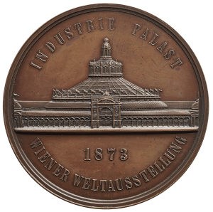 Wien: Medaille zur Erinnerung an die Weltausstellung 1873